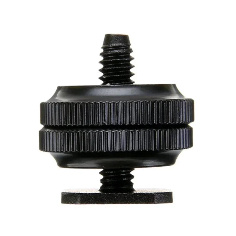 Adapter blixtsko till 1/4" skruv, Cold Shoe - Aluminium - Action King