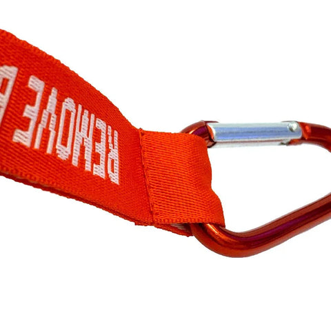 Nyckelband - REMOVE BEFORE FLIGHT - Röd/Vit - Karbinhake