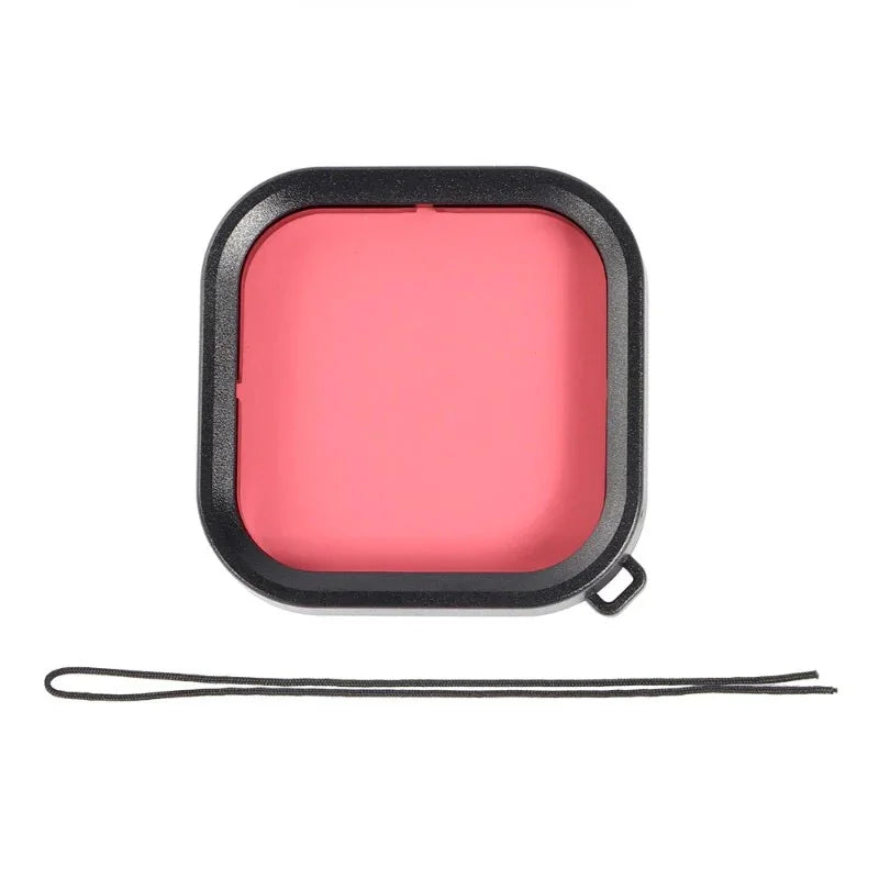 Färgfilter för dykning Röd - Hero8 Black i vattentätt skal - Action King