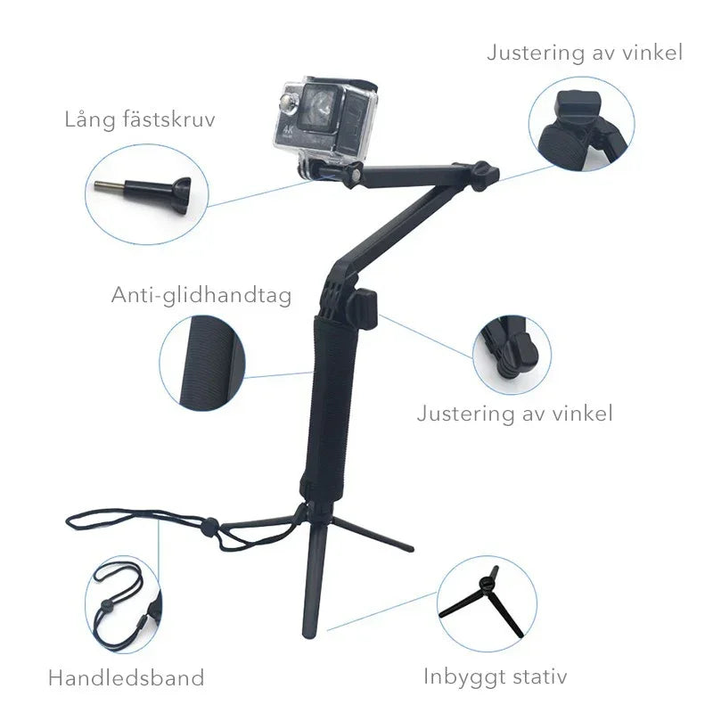 Handstativ - Selfiepinne - Tripod 200-620mm - Action King