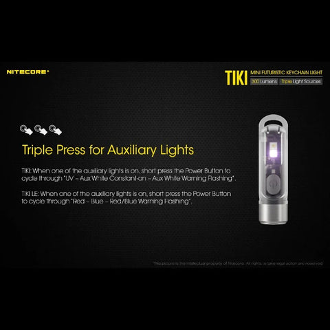 Nitecore TIKI avaimenperävalo USB-C - 300lm