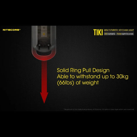 Nitecore TIKI avaimenperävalo USB-C - 300lm