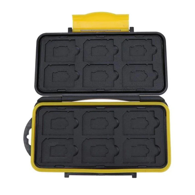 Förvaringsväska för minneskort 12i1 - Vattentät - Svart - Action King