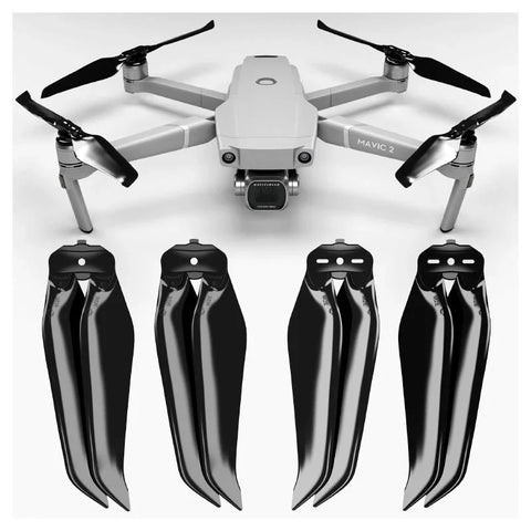 Master Airscrew - DJI Mavic 2 Stealth Upgrade -potkurit - Potkurit DJI Mavic 2 Pro / Zoomille - Musta - 4 kappaleen pakkaus