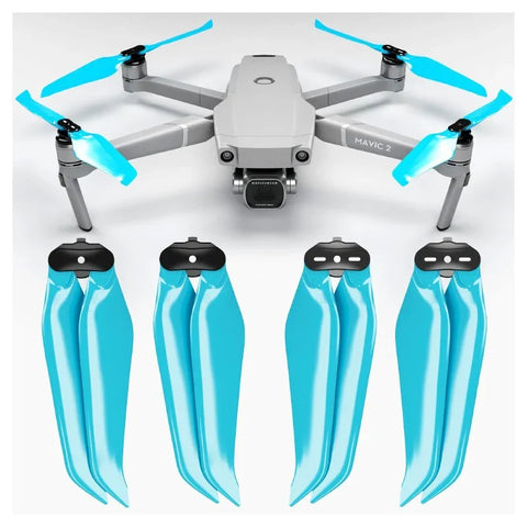 Master Airscrew - DJI Mavic 2 Stealth Upgrade -potkurit - Potkurit DJI Mavic 2 Pro / Zoomille - Sininen - 4 kappaleen pakkaus