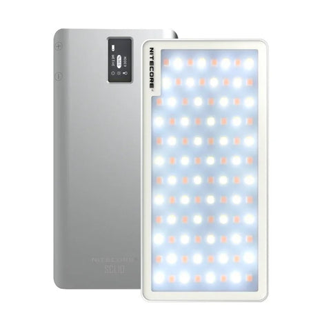 Nitecore SCL10 Älykäs Kameravalo &amp; Varavirtalähde 2-in-1 - LED-valaistus ja Kannettava Akku - 10000mAh, QC 3.0 / PD 18W