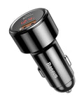 Baseus Magic Car - Snabbladdare Bil QC4+ / PD 45W - 2xUSB Typ A/C - Svart med display - Action King