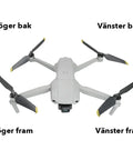 Motorarm till DJI Mavic Air 2 - Vänster Fram - Action King