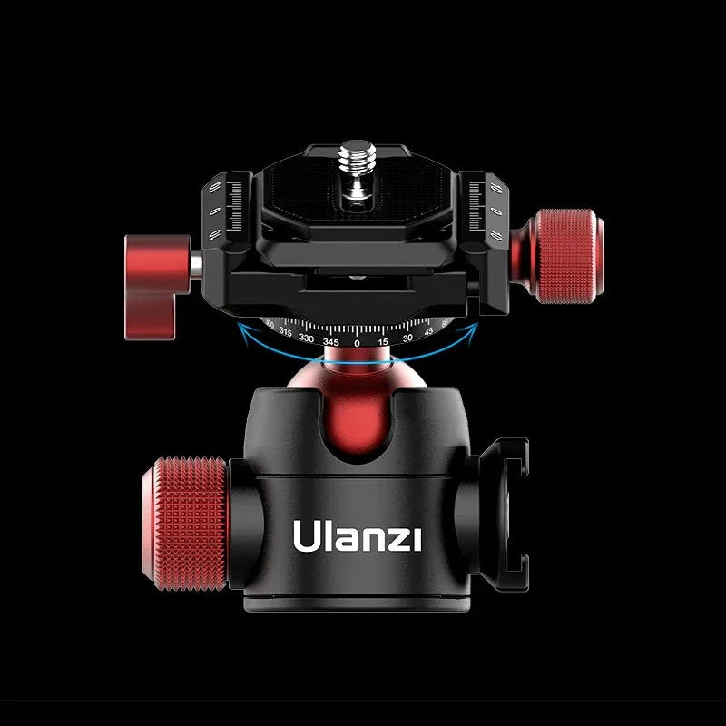 Ulanzi U-70 Kulledsfäste Vlog med tillbehörshållare 360 grader - Aluminium - Action King