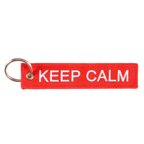 Nyckelband - KEEP CALM / AND CARRY ON - Röd/Vit