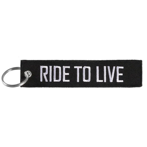 Nyckelband - RIDE TO LIVE / LIVE TO RIDE - Svart/Vit