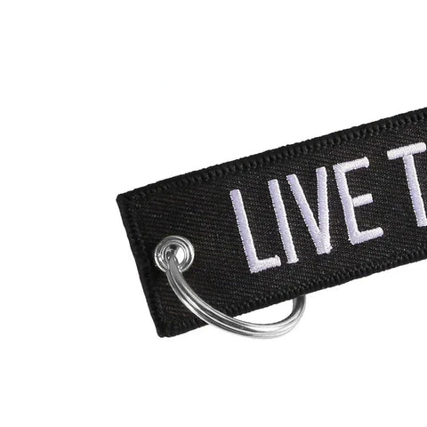Nyckelband - RIDE TO LIVE / LIVE TO RIDE - Svart/Vit