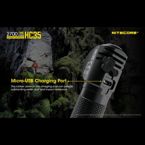 Nitecore HC35 otsalamppu - 2700lm
