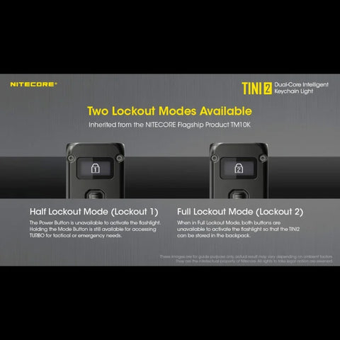 Nitecore TINI2 Avaimenperävalo - Musta - 500lm