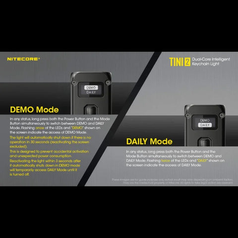 Nitecore TINI2 Avaimenperävalo - Musta - 500lm