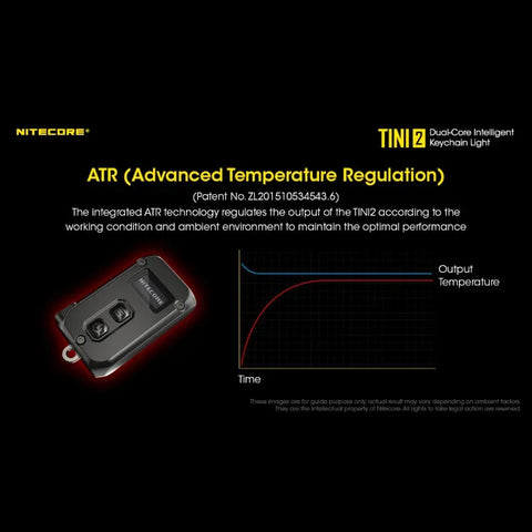 Nitecore TINI2 Avaimenperävalo - Musta - 500lm