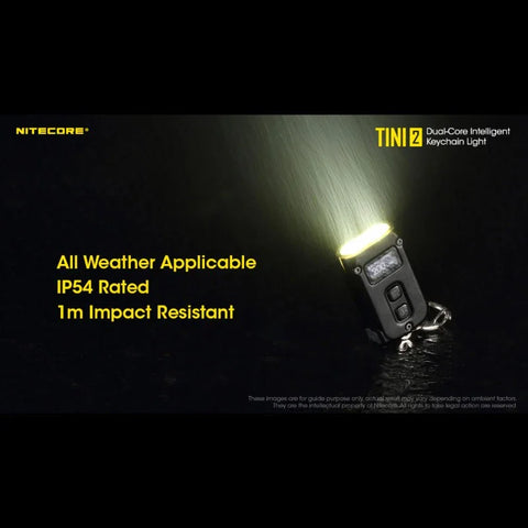 Nitecore TINI2 Avaimenperävalo - Musta - 500lm