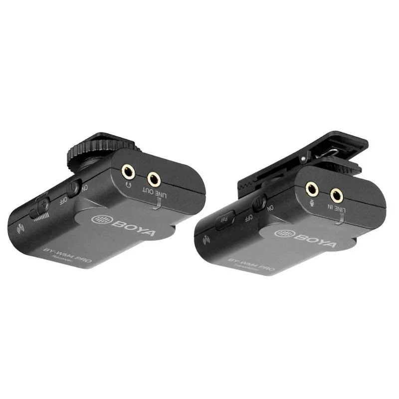Boya BY-WM4 Pro-K1 Dual Channel Trådlös Mikrofon till Mobil / Kamera / PC - Kit - Action King
