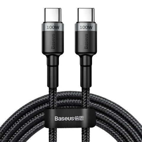 Baseus Cafule USB-C -kaapeli PD 2.0 / QC3.0, 100W, 20v/5A, 2m - Musta