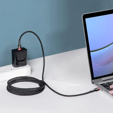 Baseus Cafule USB-C -kaapeli PD 2.0 / QC3.0, 100W, 20v/5A, 2m - Musta