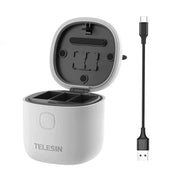 Telesin Batteriladdare allInBox med förvaring för batterier + microSD Läsare - Trippel - för GoPro Hero12/11/10/9 Black - Action King