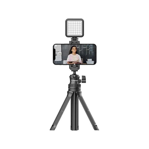Ulanzi MT-34 Kolmijalka Multi - Selfiekeppi 360 asteen pallonivelellä 1/4" ruuvilla / Matkapuhelinteline / Lisävarustesovitin