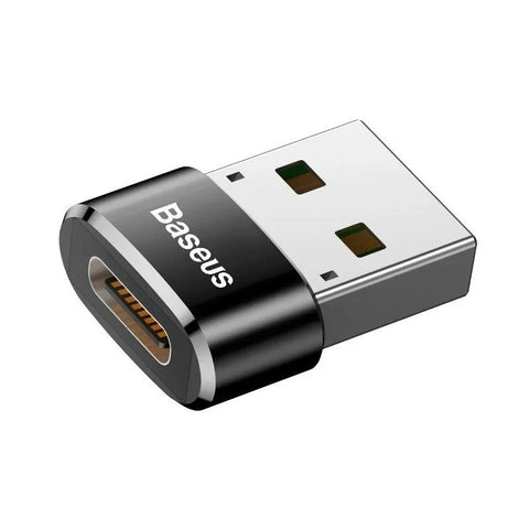 Baseus-sovitin USB-C - USB-A, 5A - musta