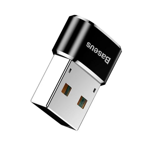 Baseus-sovitin USB-C - USB-A, 5A - musta