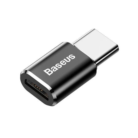Baseus Sovitin Micro-USB - USB-C - Musta