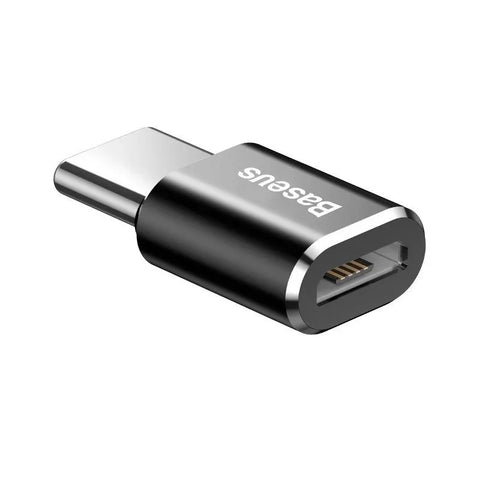 Baseus Sovitin Micro-USB - USB-C - Musta