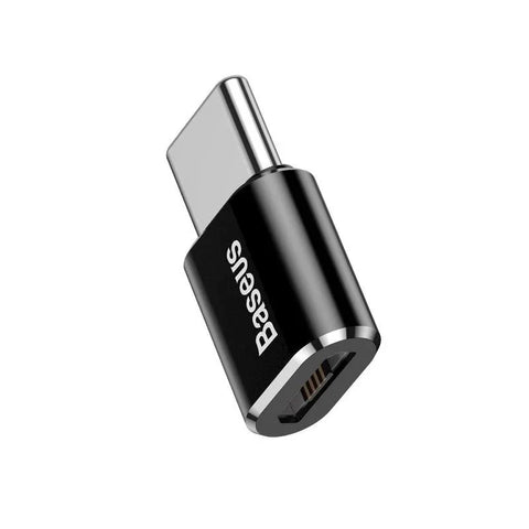 Baseus Sovitin Micro-USB - USB-C - Musta