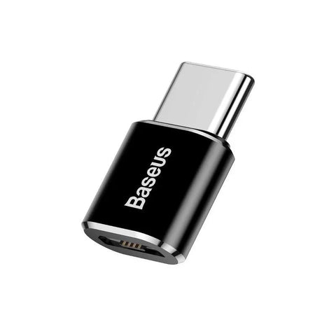 Baseus Sovitin Micro-USB - USB-C - Musta