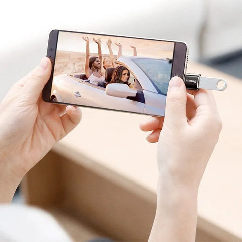 Baseus Sovitin USB-A - USB-C - Musta
