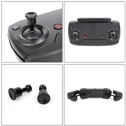 Stick / Spak till DJI Mavic Air / Mini / SE /  Mavic 2 Pro/Zoom  fjärrkontroll - 2-pack Aluminium - Svart