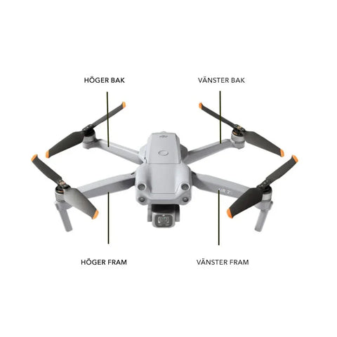 Motorarm till DJI Air 2S - Vänster Bak