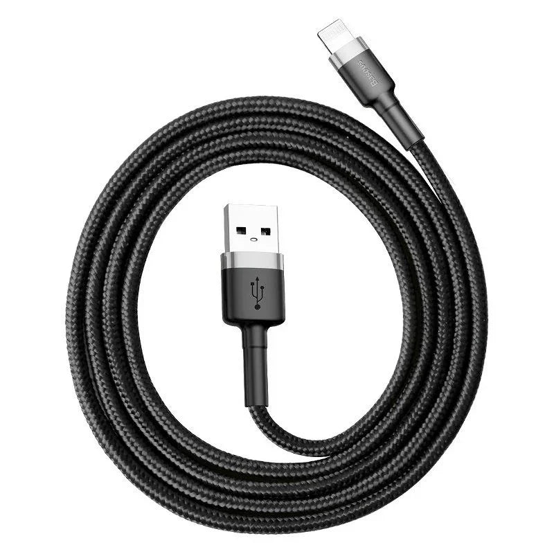 Baseus Cafule USB-A - Lightning Kabel, 2.4A, 0.5m - Svart - Action King