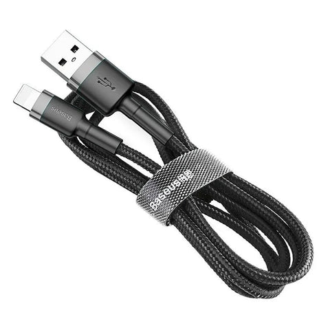 Baseus Cafule USB-A - Lightning Kabel, 2.4A, 0.5m - Svart