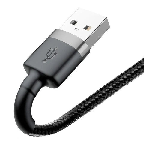 Baseus Cafule USB-A - Lightning Kabel, 2.4A, 0.5m - Svart
