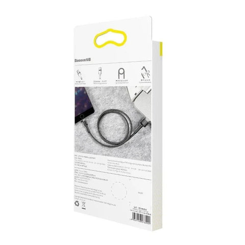 Baseus Cafule USB-A - Lightning Kabel, 2.4A, 0.5m - Svart