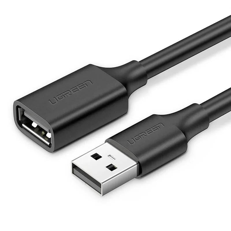 Ugreen Kabel Förlängning USB 2.0 Ha-Ho - 1.0m - Svart - Action King
