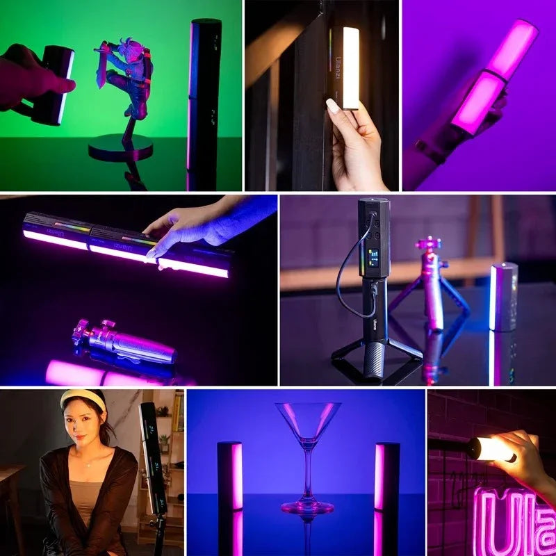 Ulanzi i-Light Belysning LED för foto / video - RGB - 2000mAh internt batteri - Magnet - 200lm - Action King