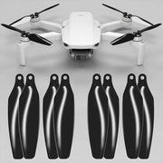 Master Airscrew - DJI Mini 2 / SE / 4K Stealth Upgrade Propellers - Propeller till DJI Mini 2 / SE / 4K- Svart - Kit 4-Pack - Action King