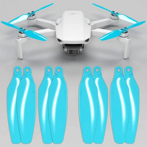 Master Airscrew - DJI Mini 2 / SE / 4K Stealth Upgrade -potkurit - Potkurit DJI Mini 2 / SE / 4K:lle - Sininen - 4 kappaleen pakkaus