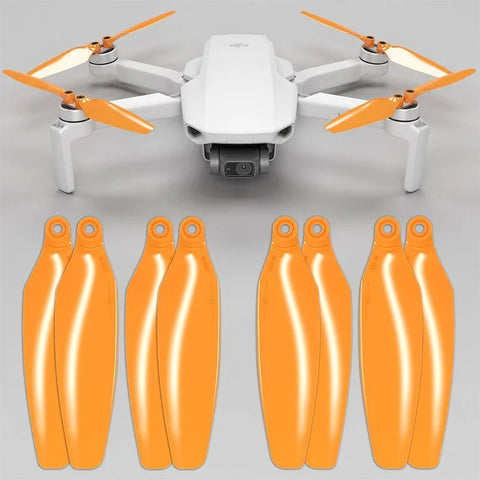 Master Airscrew - DJI Mini 2 / SE / 4K Stealth Upgrade -potkurit - Potkurit DJI Mini 2 / SE / 4K:lle - Oranssi - 4 kappaleen pakkaus
