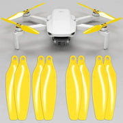 Master Airscrew - DJI Mini 2 / SE / 4K Stealth Upgrade Propellers - Propeller till DJI Mini 2 / SE - Gul - Kit 4-Pack - Action King