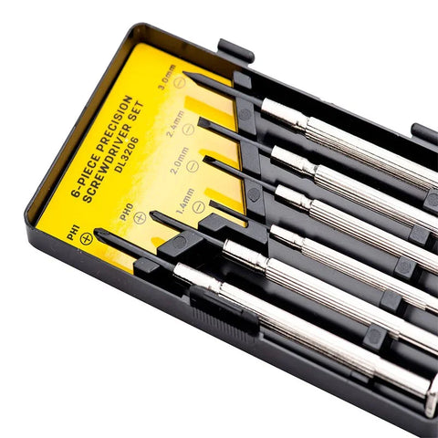 Deli Precisionsskruvmejslar 6 x Mini - DL3206 - Kit
