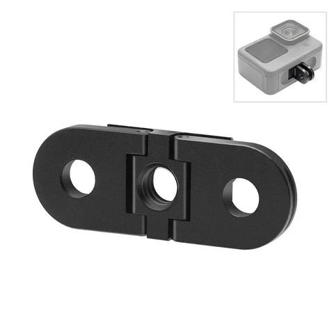 Adapteri taittuvat sormet / 1/4" kierre GoPro Hero12/11/10/9/8 Black/MAX -kameroille - Alumiini