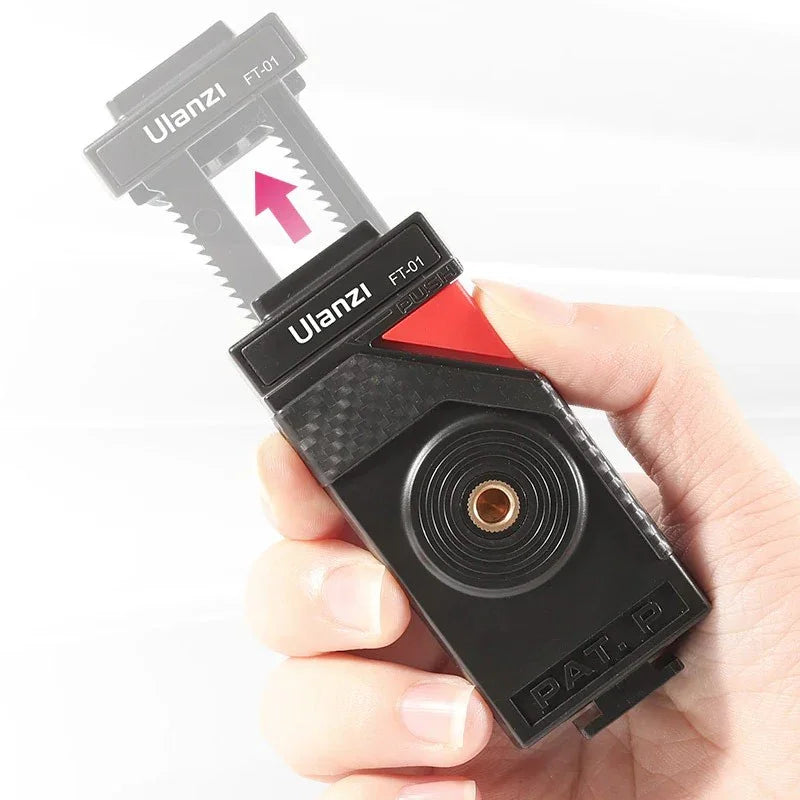 Ulanzi FT-01 Tripod flexibelt 360 grader kulledshuvud 1/4" skruv / Mobilhållare / Tillbehörssko - Bläckfisk - Action King