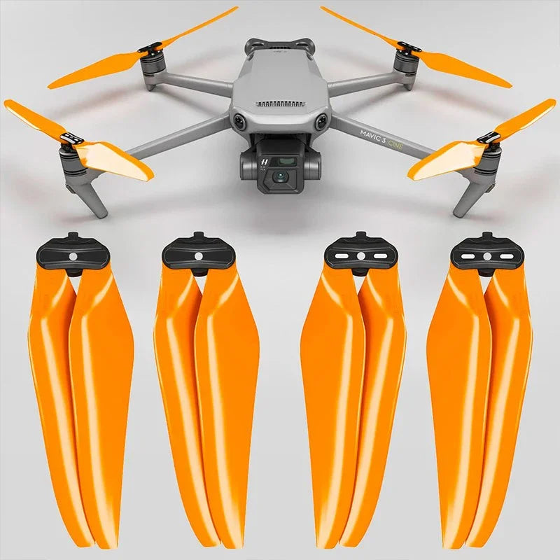 Master Airscrew - DJI Mavic 3 Stealth Upgrade Propellers - Propeller till DJI Mavic 3 - Orange - Kit 4-Pack - Action King