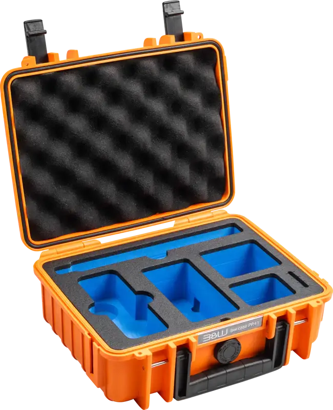 Insta360 X4 Orange Väska för optimalt kameraskydd – robust och vattentålig.